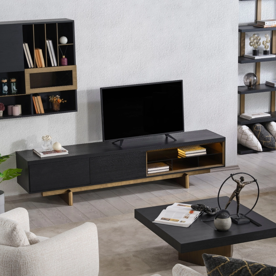 Stella Siyah Koltuk Takım