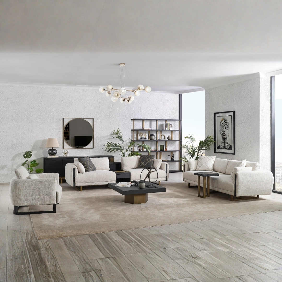 Stella Siyah Koltuk Takım