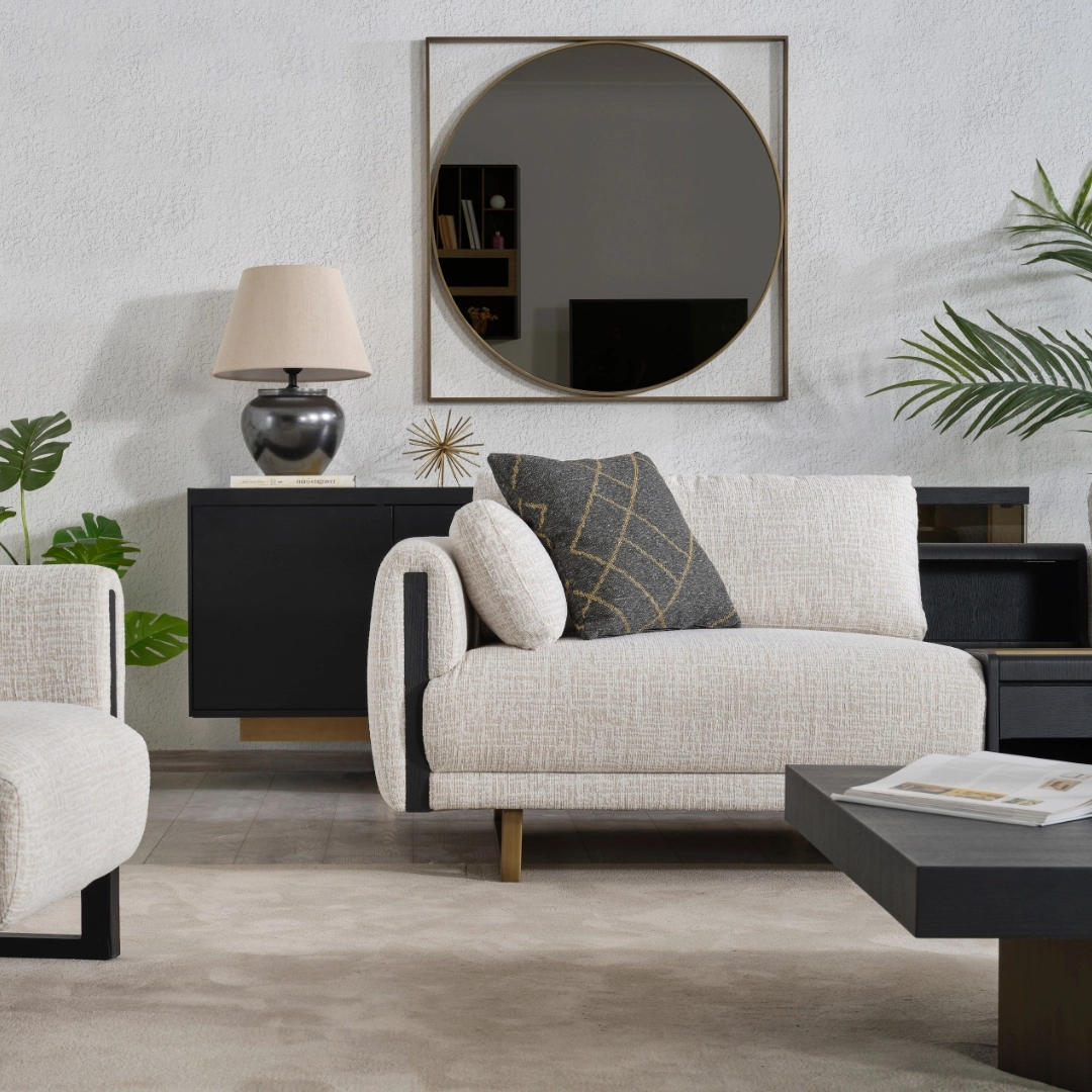 Stella Siyah Koltuk Takım