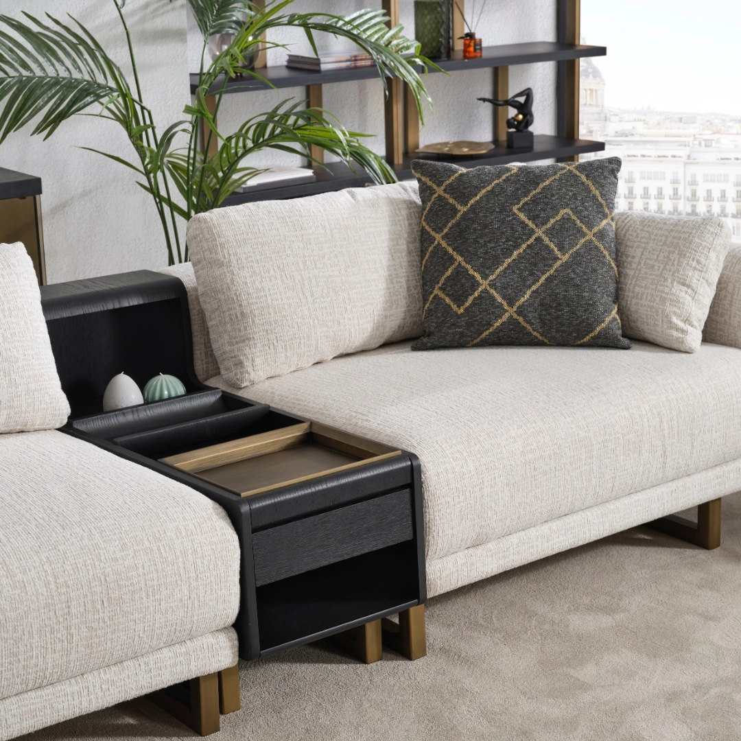 Stella Siyah Koltuk Takım