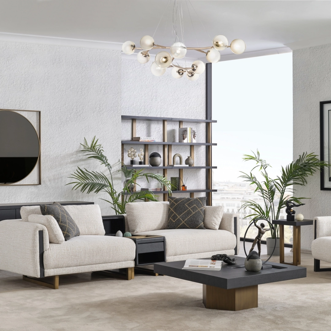 Stella Siyah Koltuk Takım