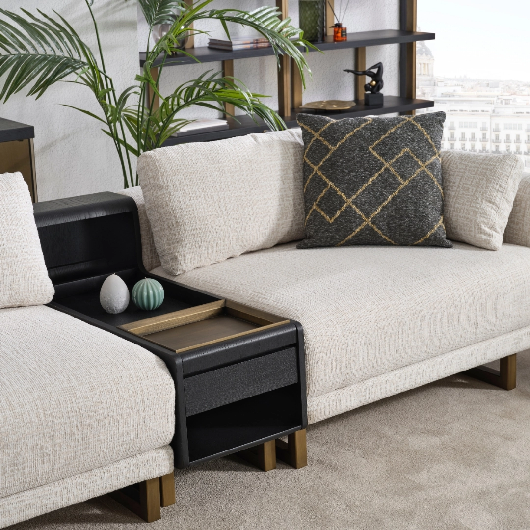 Stella Siyah Koltuk Takım