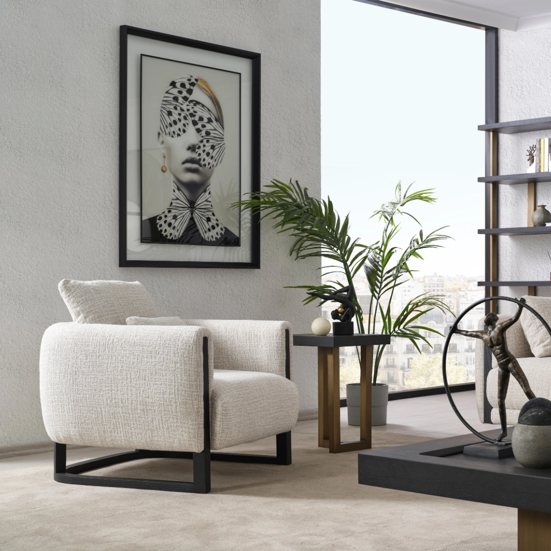 Stella Siyah Koltuk Takım