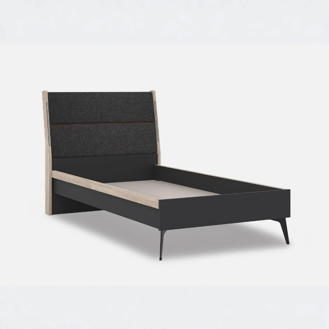 BLACK BAŞLIKLI KARYOLA 100x200 ANTRASİT
