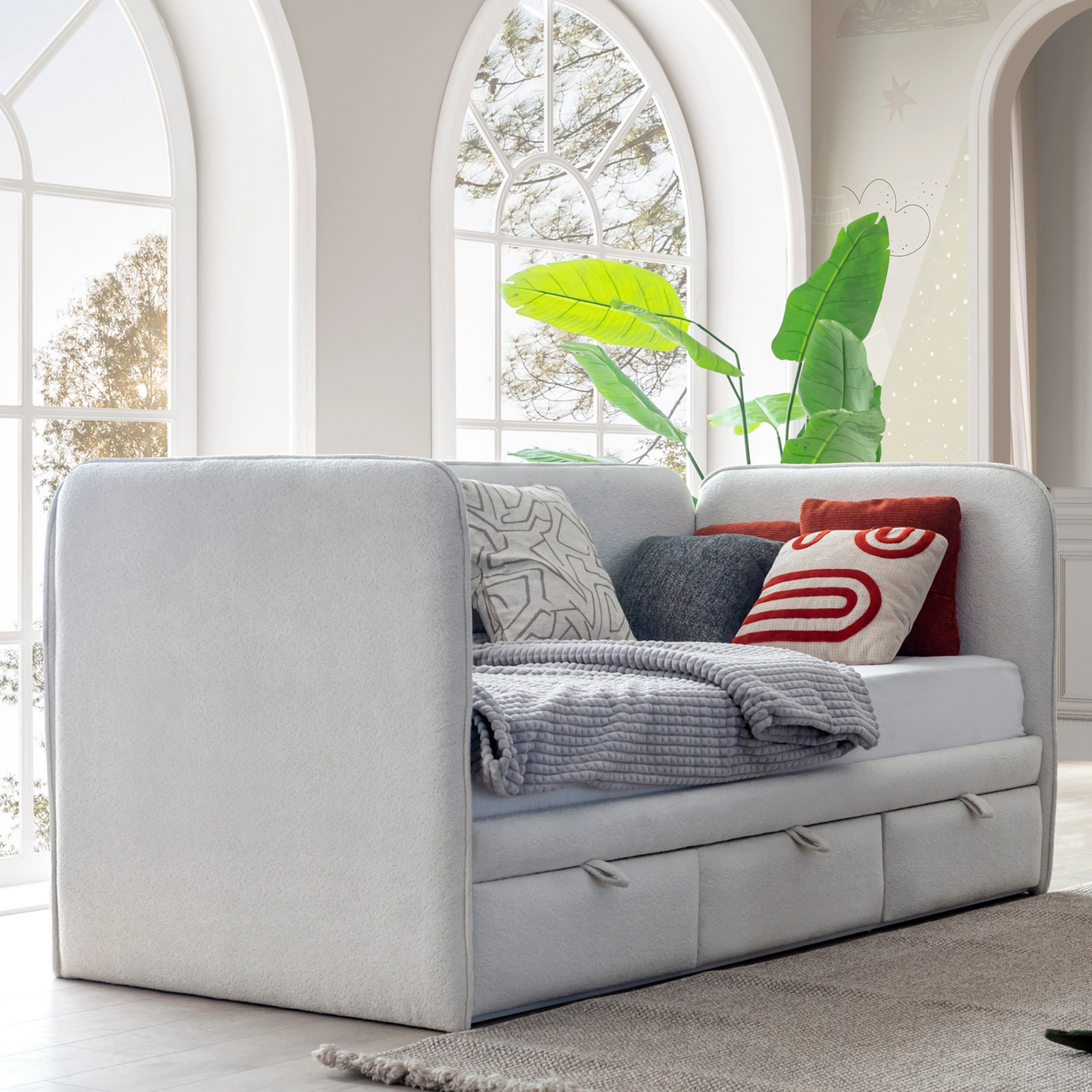 Dünya Döşemeli Toddler Karyola 90x190