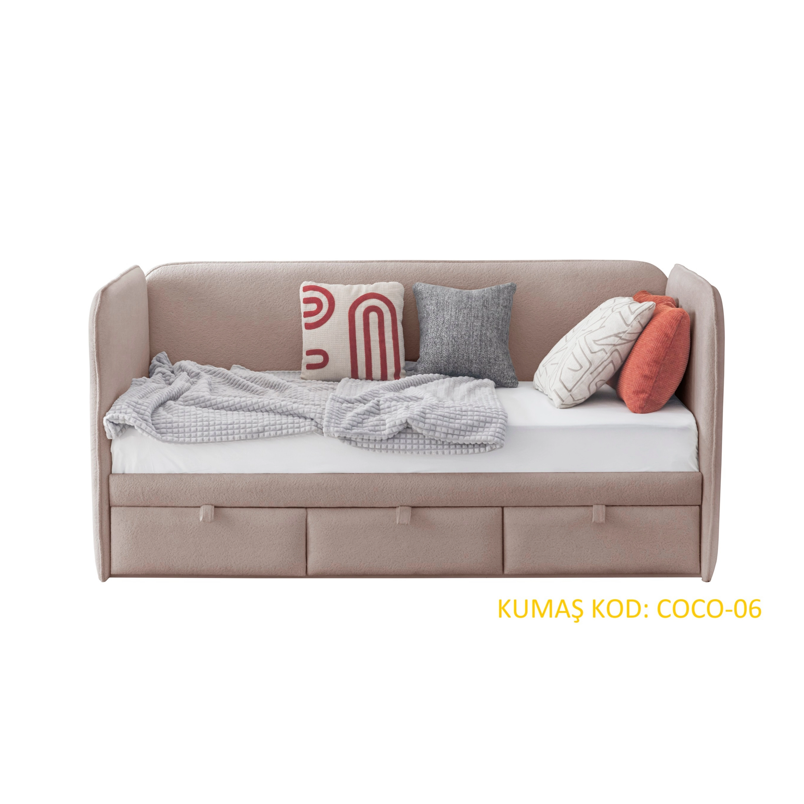 Dünya Döşemeli Toddler Karyola 90x190