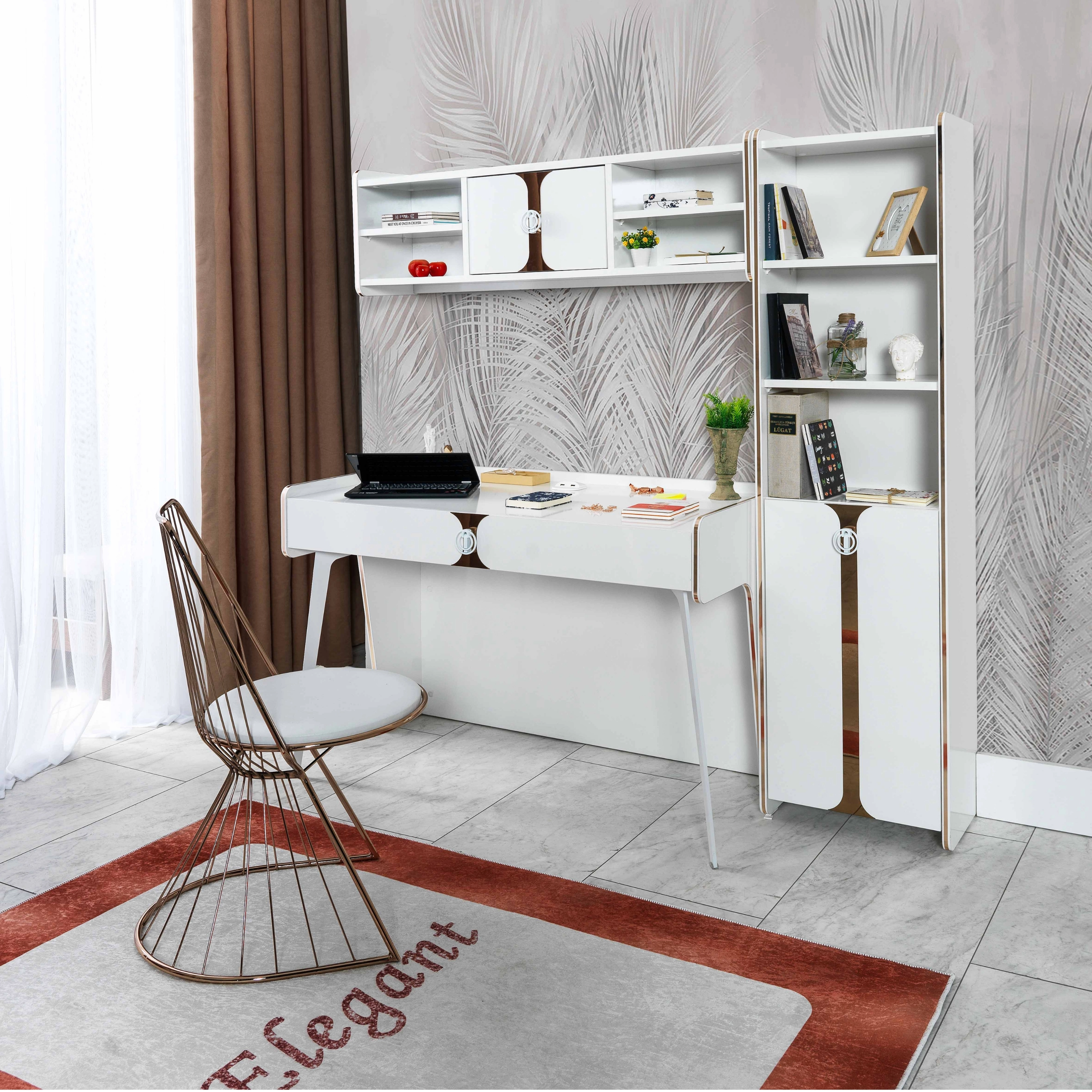 Elegant Çalışma Masası Rose Gold