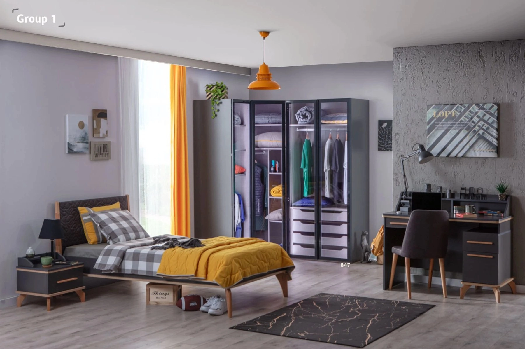Loft Halı (Gri)