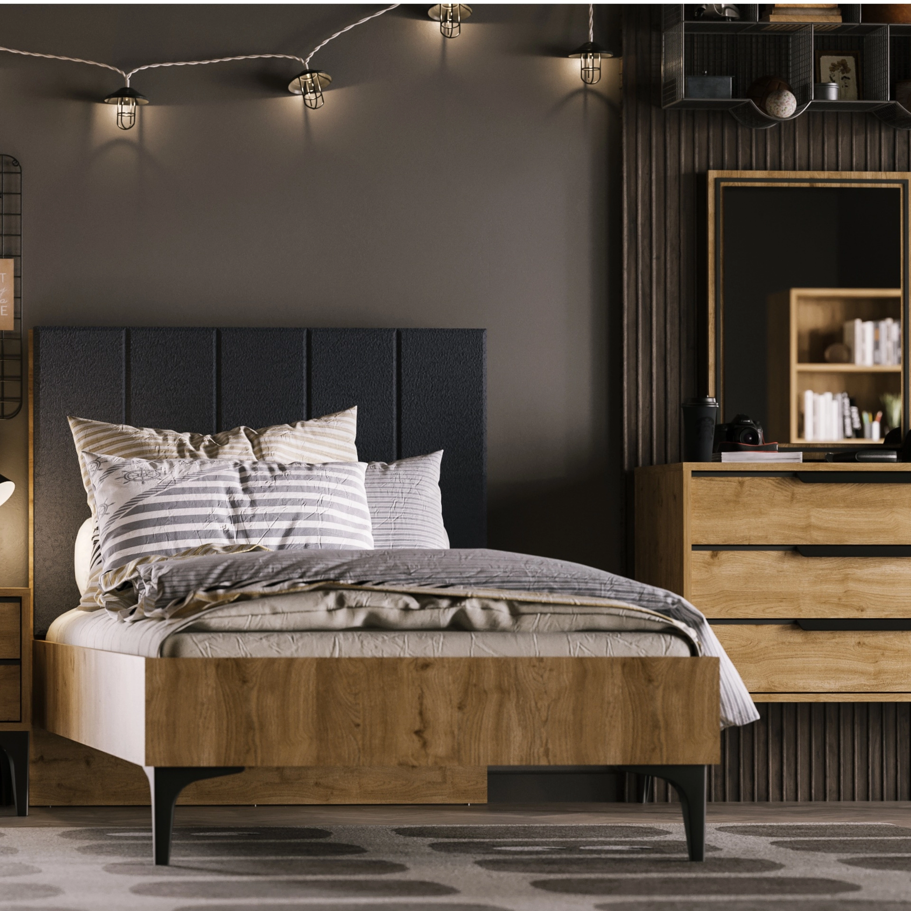 Kolezyum Başlıklı Karyola 120x200