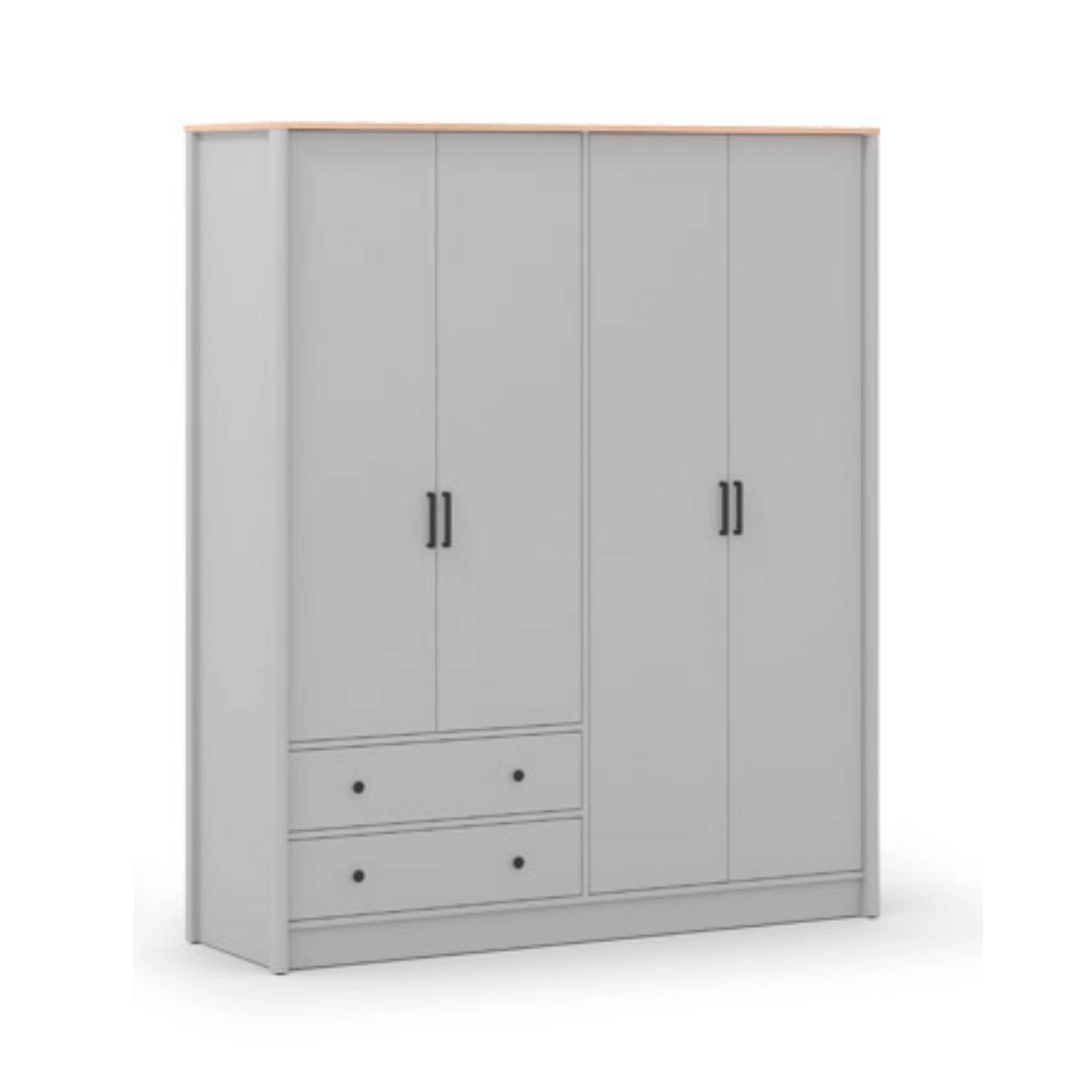 Lagom 4 Kapaklı Gardrop Buz Grı