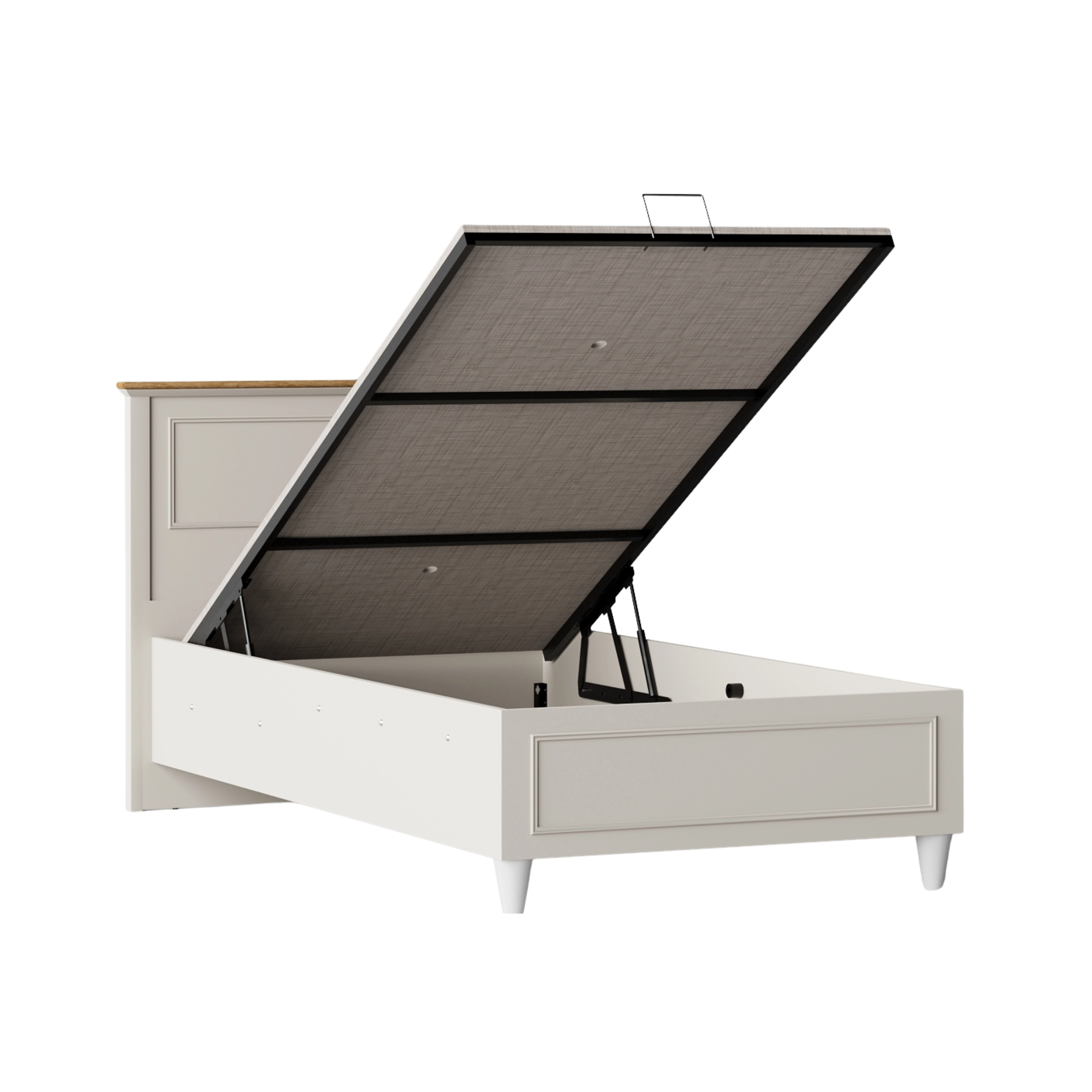Petra Ay Başlıklı Bazalı Karyola 100x200