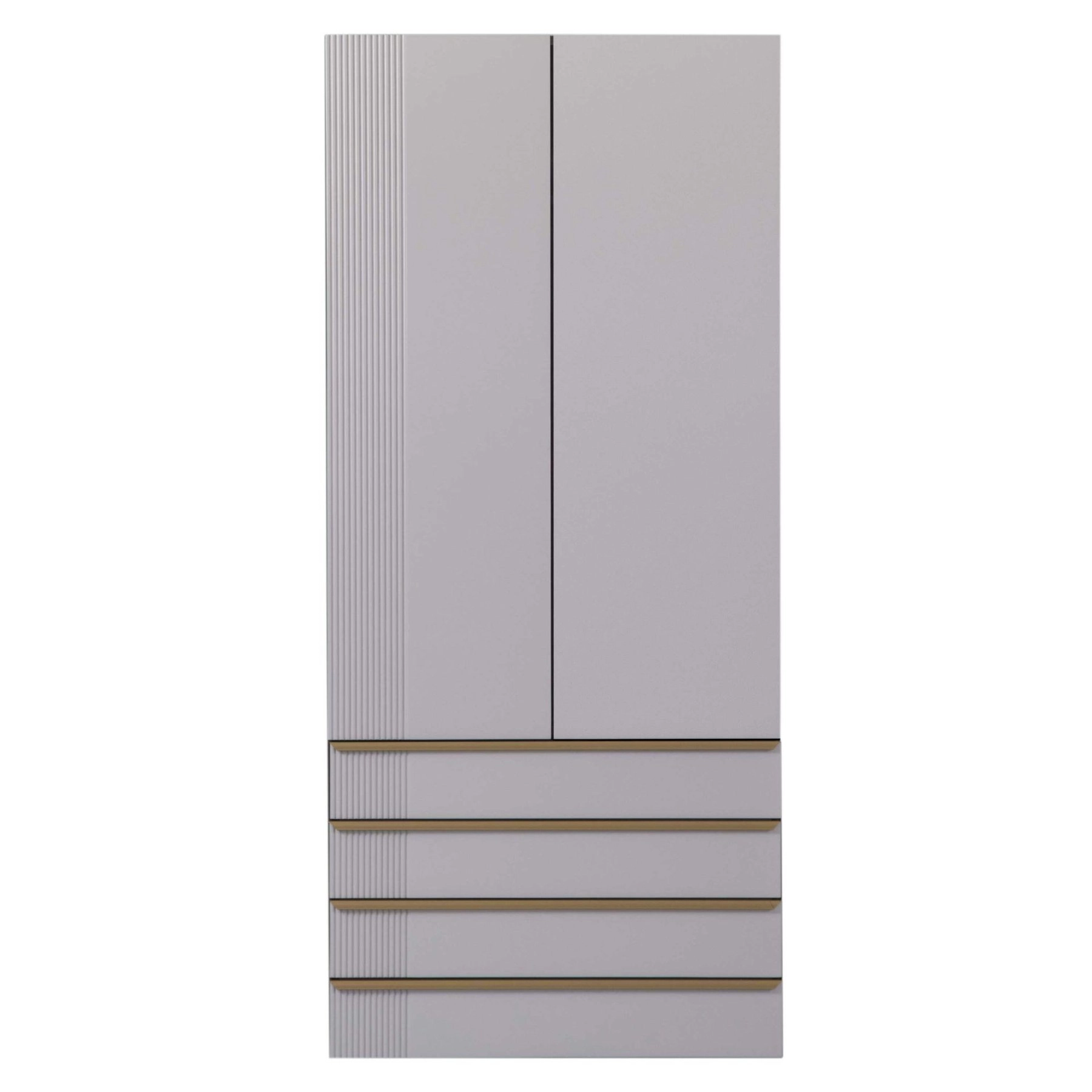 Puzzle 2 Boyalı Mdf Kapak + Çekmeceleri Elegant (Buz Gri)