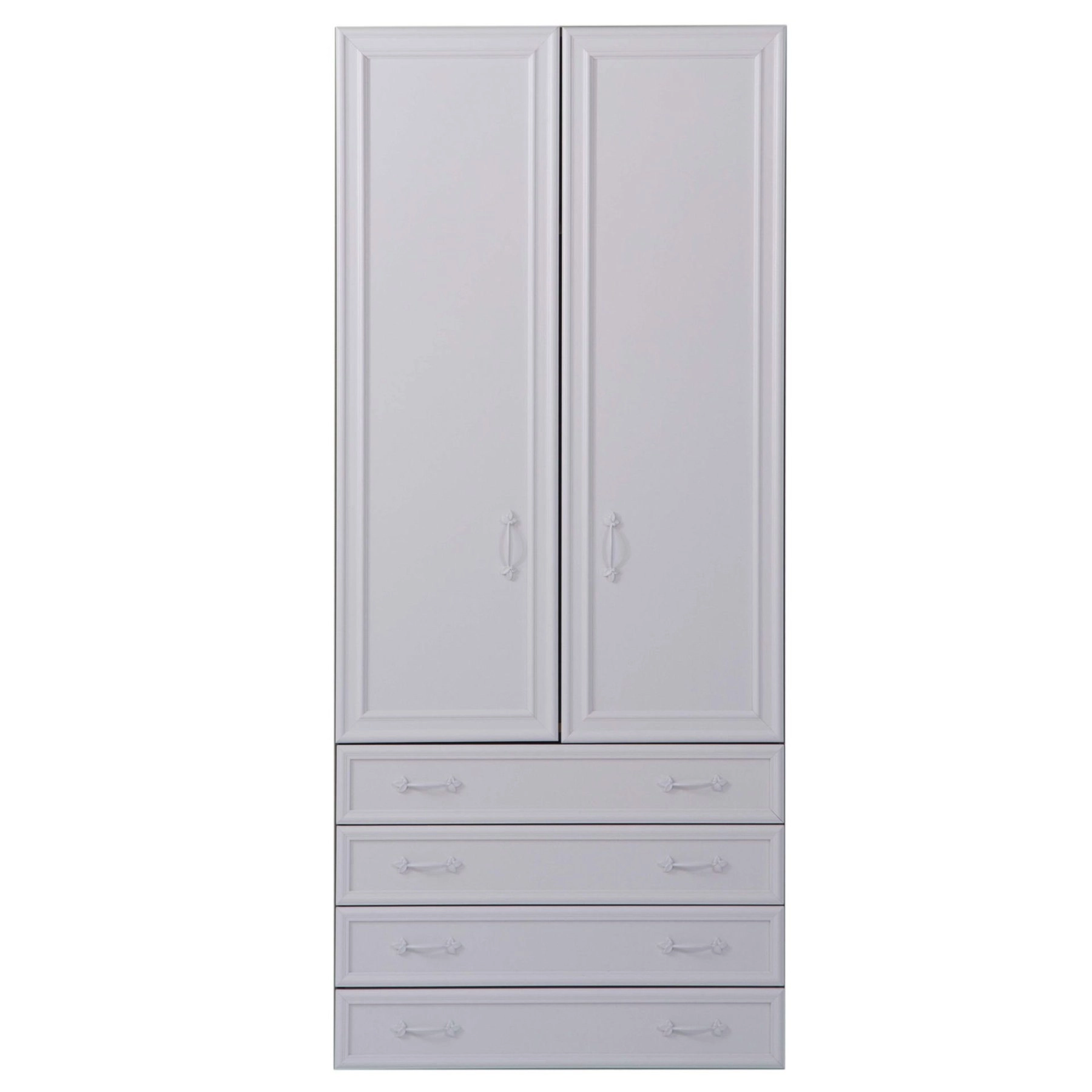 Puzzle 2 Çıtalı Mdf Kapak + Çekmeceleri Isabella (Düz Beyaz)