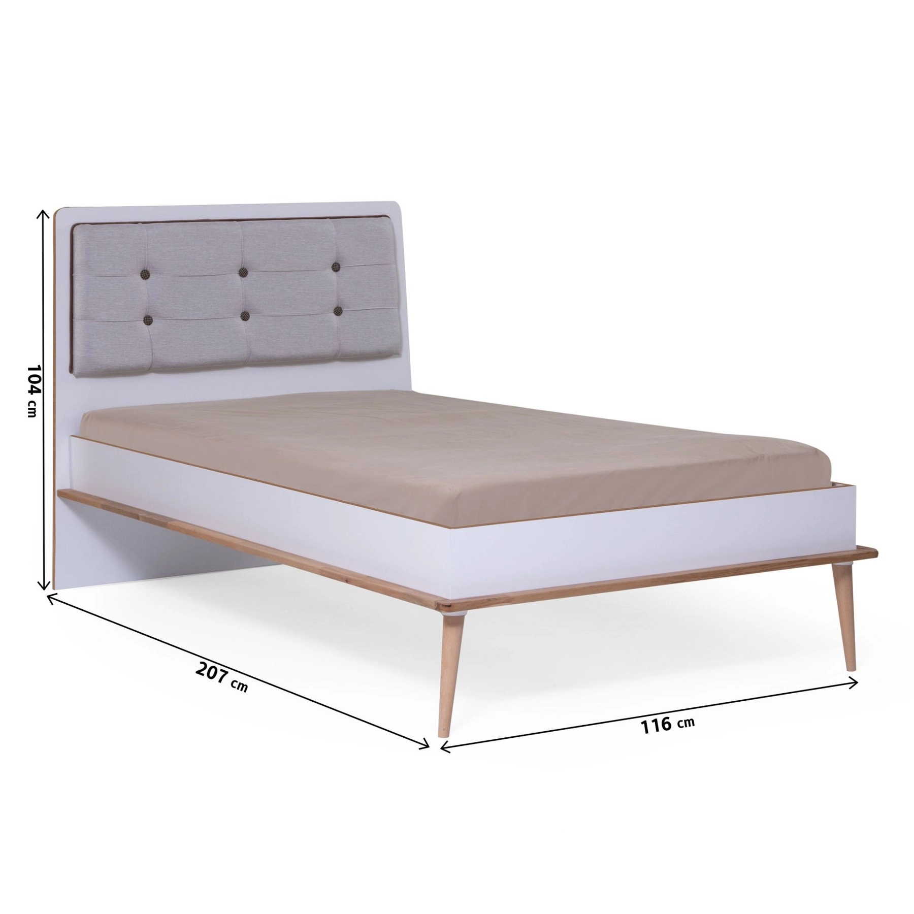 Retro Karyola 100 x 200