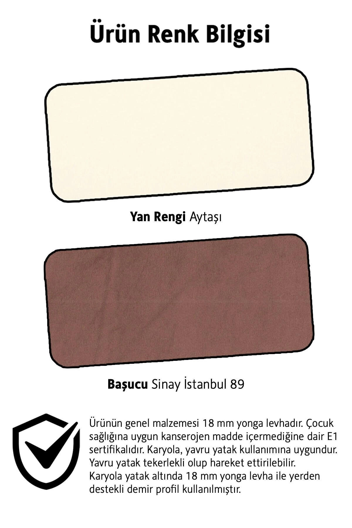 Rose Bazalı Karyola 120 x 200