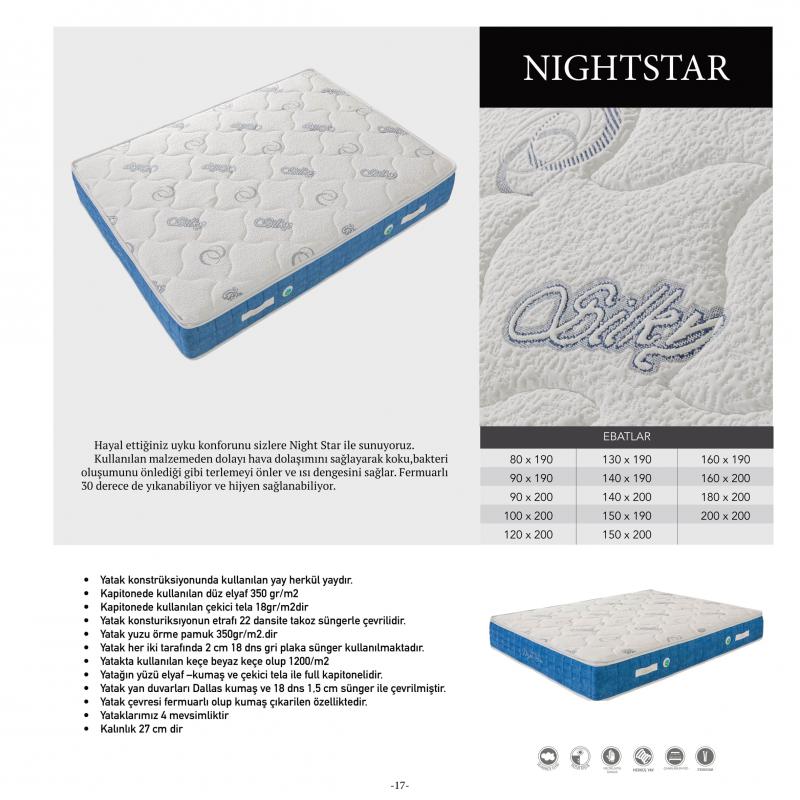 Sies Latina Set (Night Star Yatak)-(90X190)
