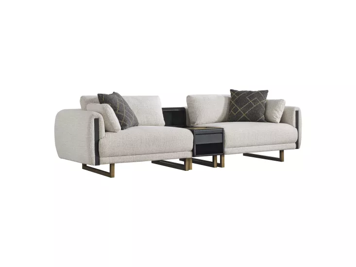 Stella Siyah Dörtlü Koltuk