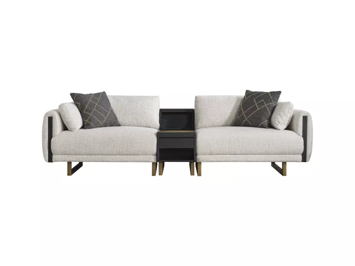 Stella Siyah Dörtlü Koltuk