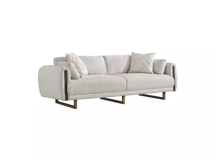 Stella Siyah Üçlü Koltuk