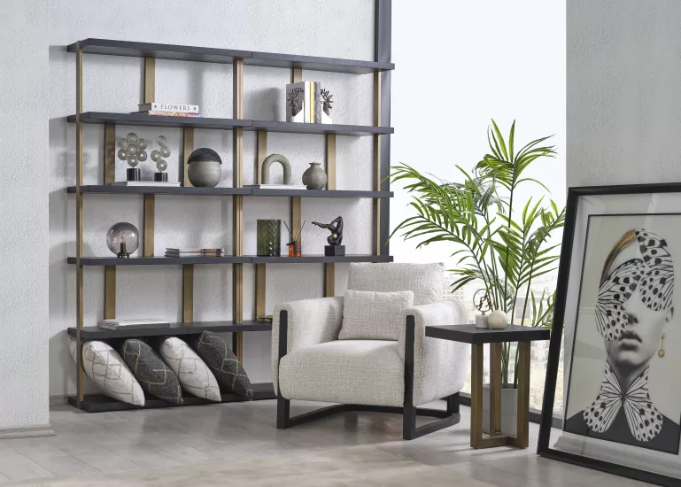 Stella Siyah Kitaplık