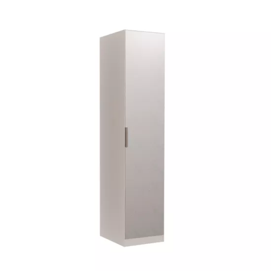 Mia X Tek Kapak Dolap 50 Cm Askı Boyalı Cam