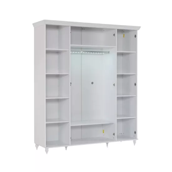 Angel 4 Kapaklı Gardrop Mat Beyaz D.Y.