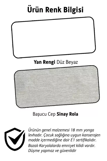 My House Bazalı Karyola 90 x 200
