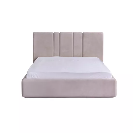 Pera Bazalı Karyola 160 x 200 (Vizon-Bej)