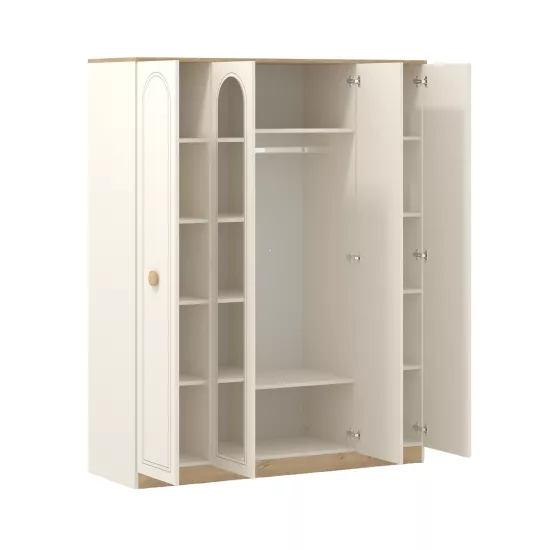 Bohem 4 Kapaklı Gardrop Mat Aytaşı