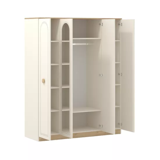 Bohem 4 Kapaklı Gardrop Mat Aytaşı