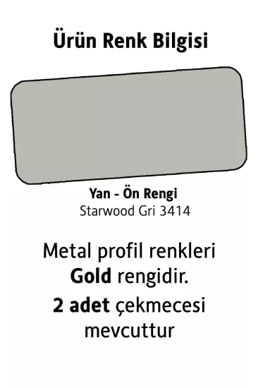 Cross Çalışma Masası (Buz Gri)
