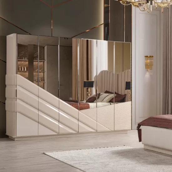 Deluxi  6 Kapaklı Dolap