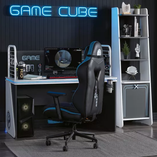 Game Cube Kitaplık Antrasit