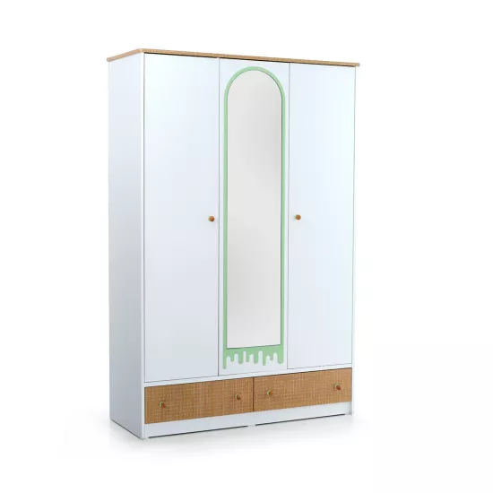 Jolly 3 Kapaklı Gardrop Su Yeşili