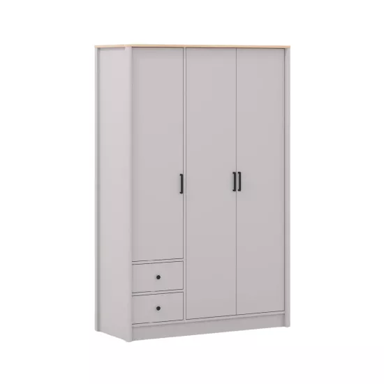 Lagom 3 Kapaklı Gardrop Buz Grı