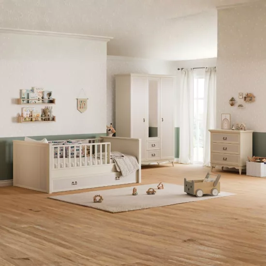 Agra Çocuk Takımı (3K Gardrop + Şifonyer + 100x200 Montessori & 90x190 Alt Karyola)