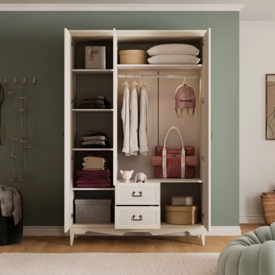 Agra Çocuk Takımı (3K Gardrop + Şifonyer + 100x200 Montessori & 90x190 Alt Karyola)