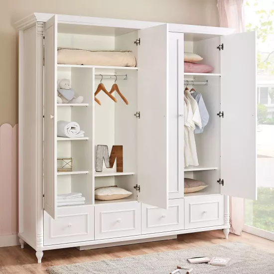 Nıl 4 Kapaklı Çekmeceli Dolap