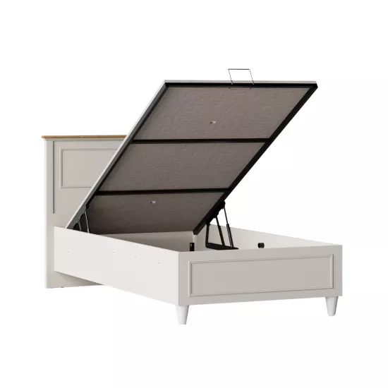Petra Ay Başlıklı Bazalı Karyola 120x200