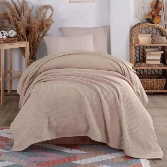 Pula Pike Bej Tek Kişilik 160*230 Cm