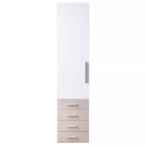 Puzzle 1 Kapak + Çekmeceleri (Düz Beyaz + Kumsal)