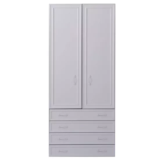 Puzzle 2 Çıtalı Mdf Kapak + Çekmeceleri Isabella (Düz Beyaz)