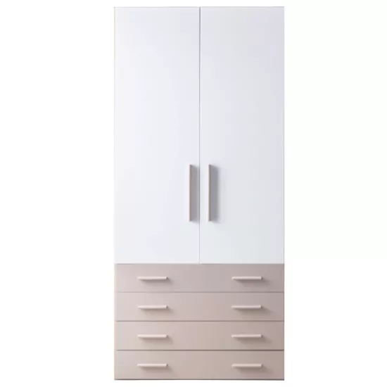Puzzle 2 Kapak + Çekmeceleri (Düz Beyaz + Kumsal)