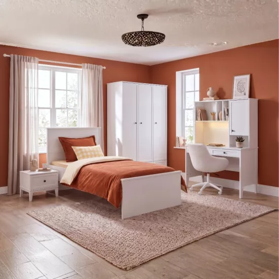 3 Kapılı Gardırop + Çalışma Masası + 100x200 Karyola + Komodin (Set)