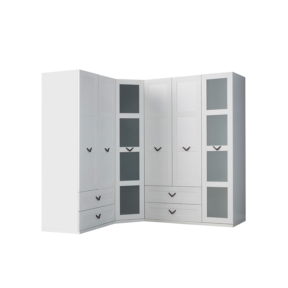 Soft Mini Yatak Odası Takımı Üç + Köşe + İki Kap. D.(Baza + Başlıklı)